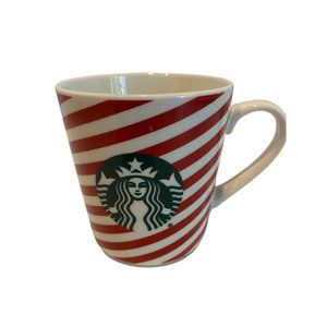 Starbucks 2019 Red White Striped Holiday Mug, 18‎ fl oz